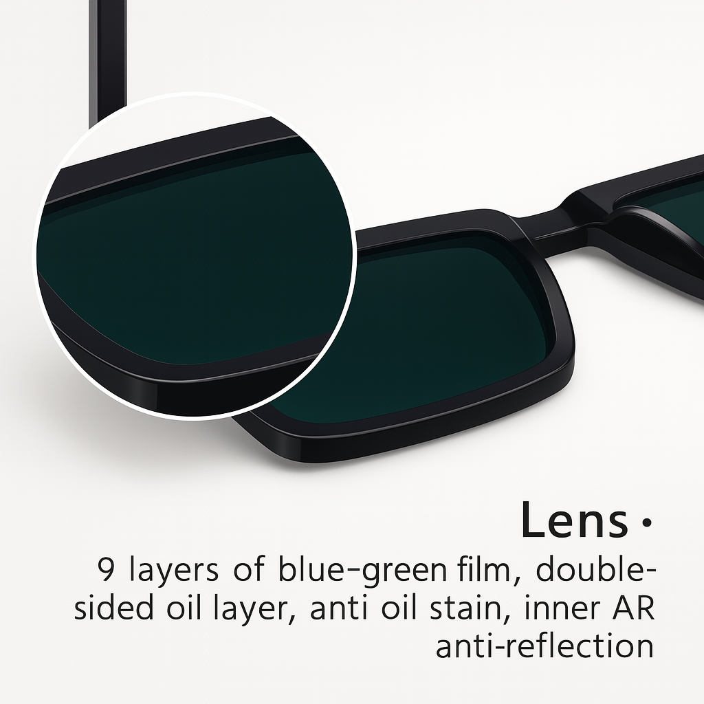 Genius Monster Men’s Square Sunglasses Buy 1 Get 1 Free
