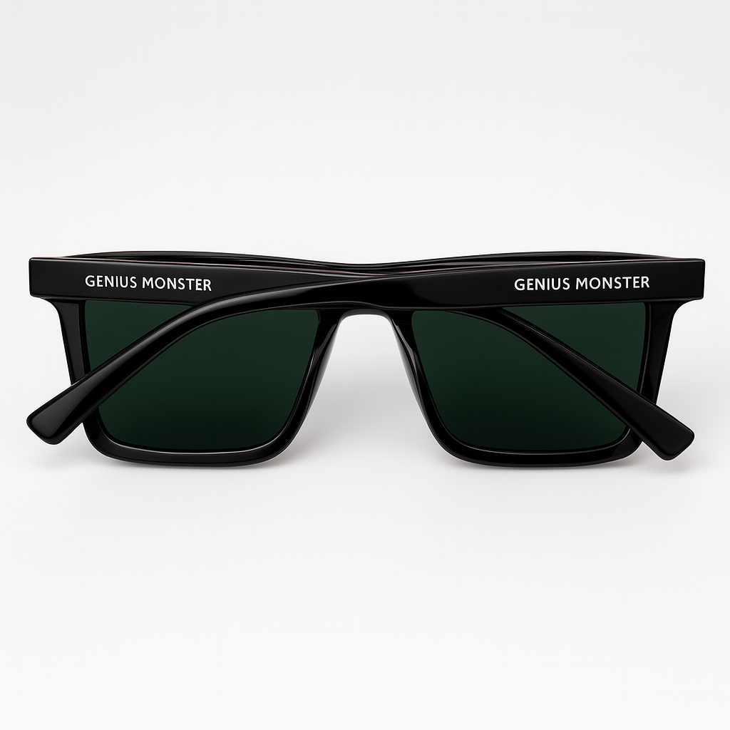Genius Monster Men’s Square Sunglasses Buy 1 Get 1 Free