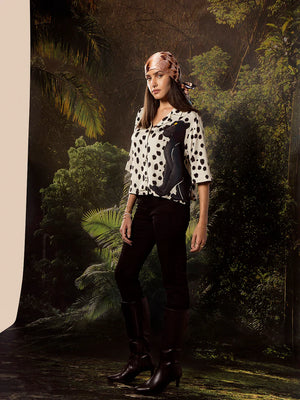DISNEY OFF-WHITE PRINTED RESORT SHIRT
