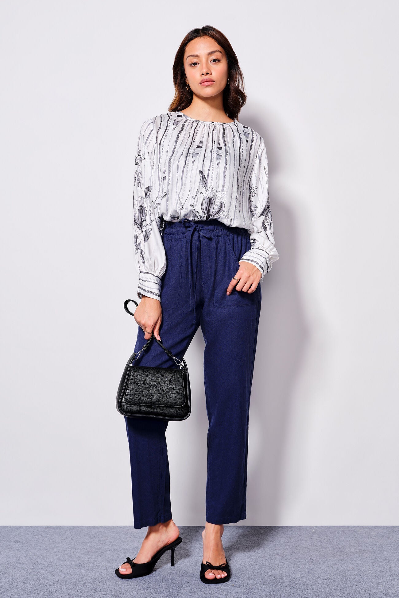 Floral Whimsy Viscose Blend Top
