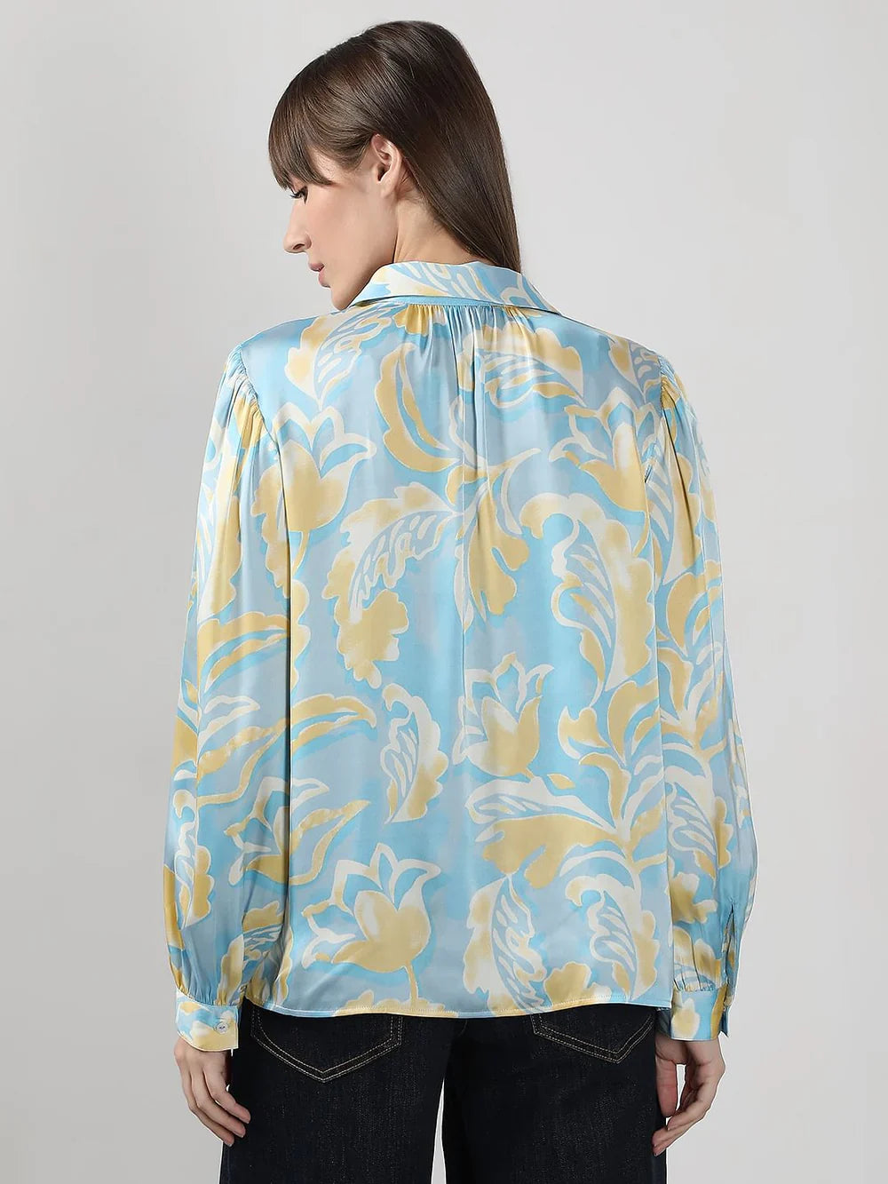 BLUE PRINTED SHIRT
