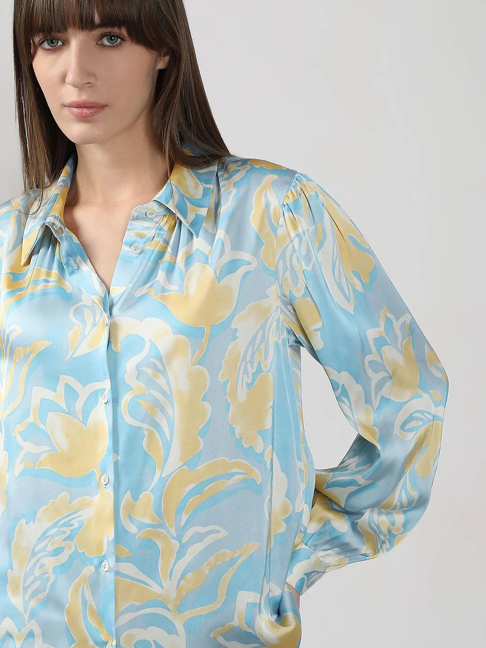 BLUE PRINTED SHIRT
