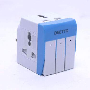 Buy 1 Get 2 Free 3 Pin Multi Plug with Individual Switch (CDC8)