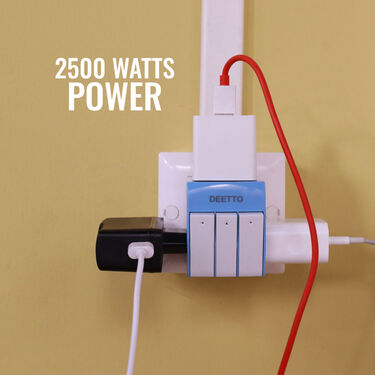 Buy 1 Get 2 Free 3 Pin Multi Plug with Individual Switch (CDC8)
