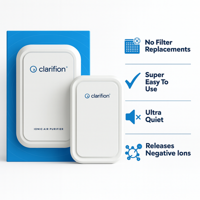 Clarifion Air Purifier - Pocket-Sized Ion Technology Air Cleaner | 96% Energy Efficient | Cash on Delivery | Buy 1 Get 1 FREE Today Only