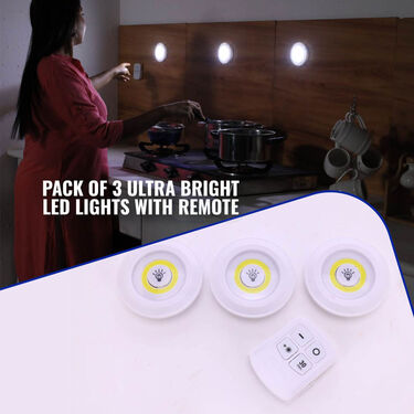 10 lights PACK | COB LED Light With Remote Control (L66)