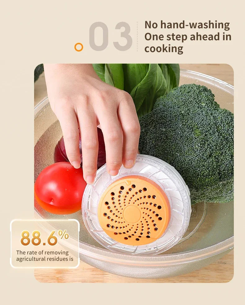 Buy 1 Get 1 Free Automatic Portable Fruit & Vegetable Washer