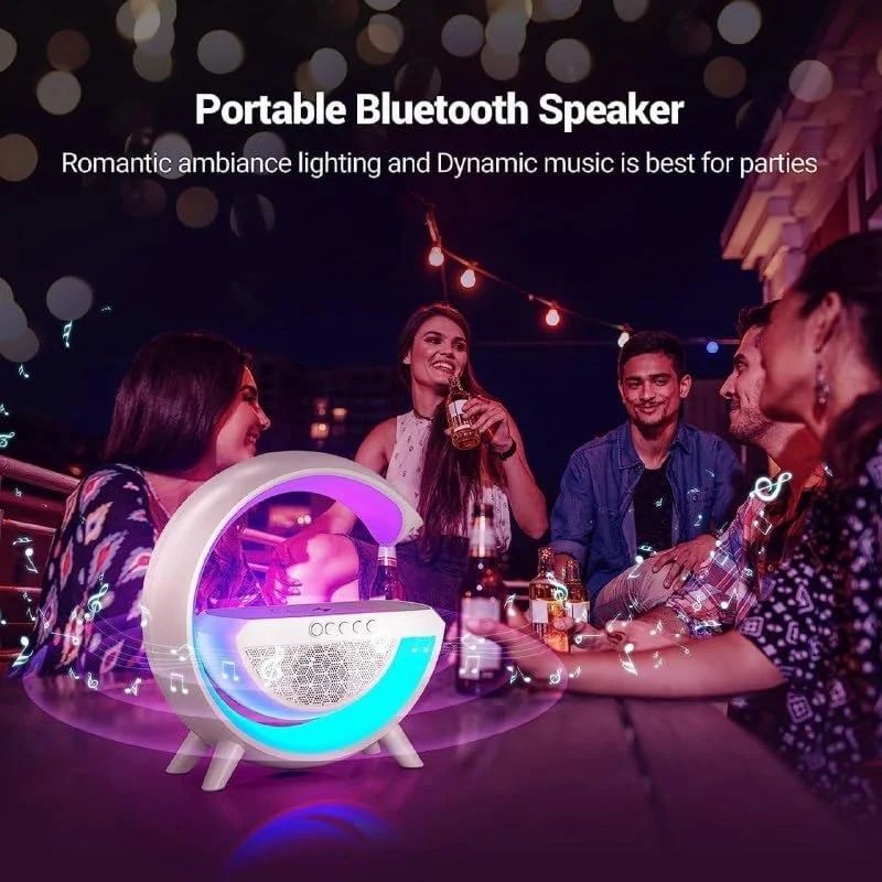 G-Shape LED Wireless Charging Speaker Lamp